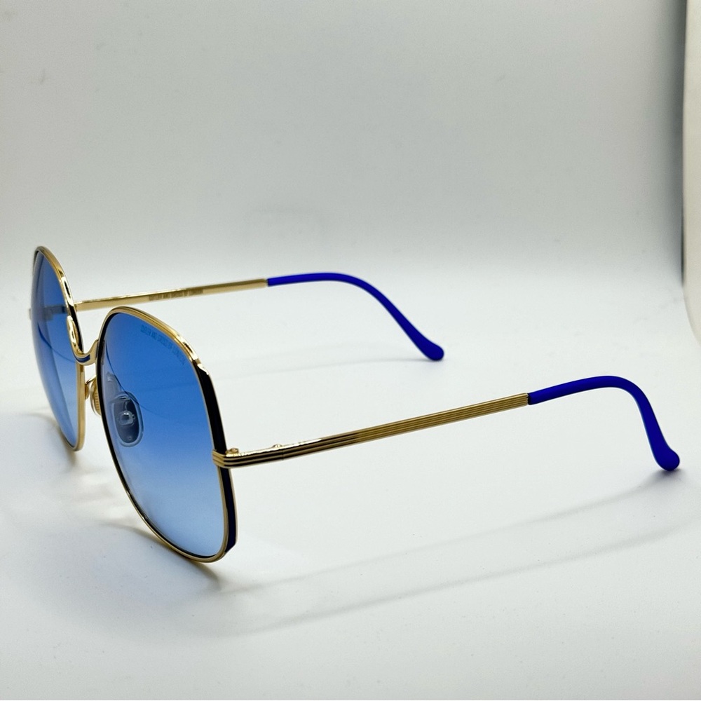 Cutler and Gross - sunglasses 60-17-140, gold / blue frames gradient blue lens - Picture 2 of 13
